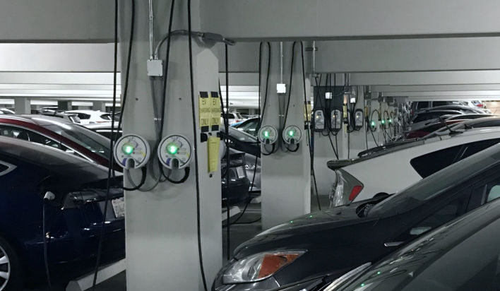 Photo of the Caltech Adaptive Charging Network.